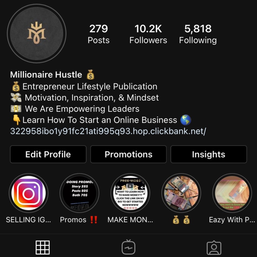 Instagram account